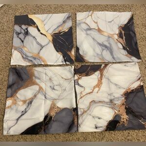 Marble Throw Pillow Covers 18 x 18 Inch Modern Abstract Marble Texture Decorativ